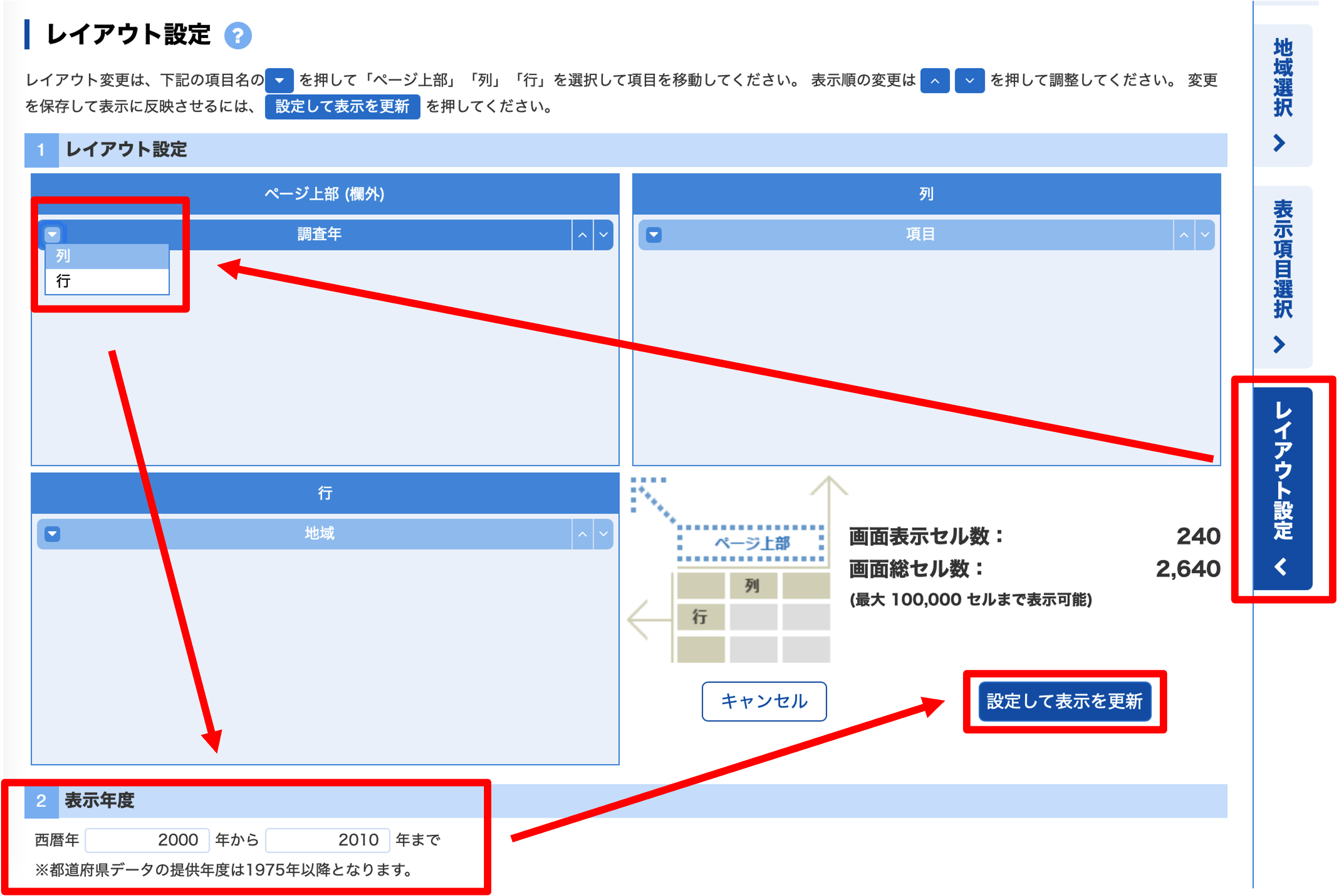 e-stat 地域