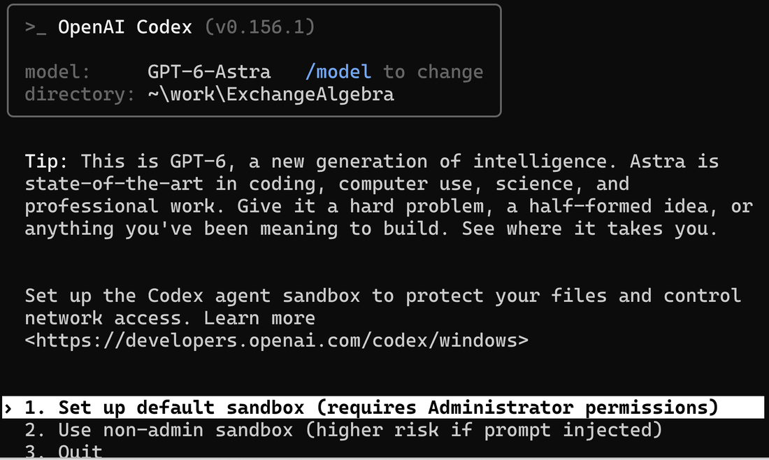 Windows で sandbox の用意の仕方を選ぶ画面