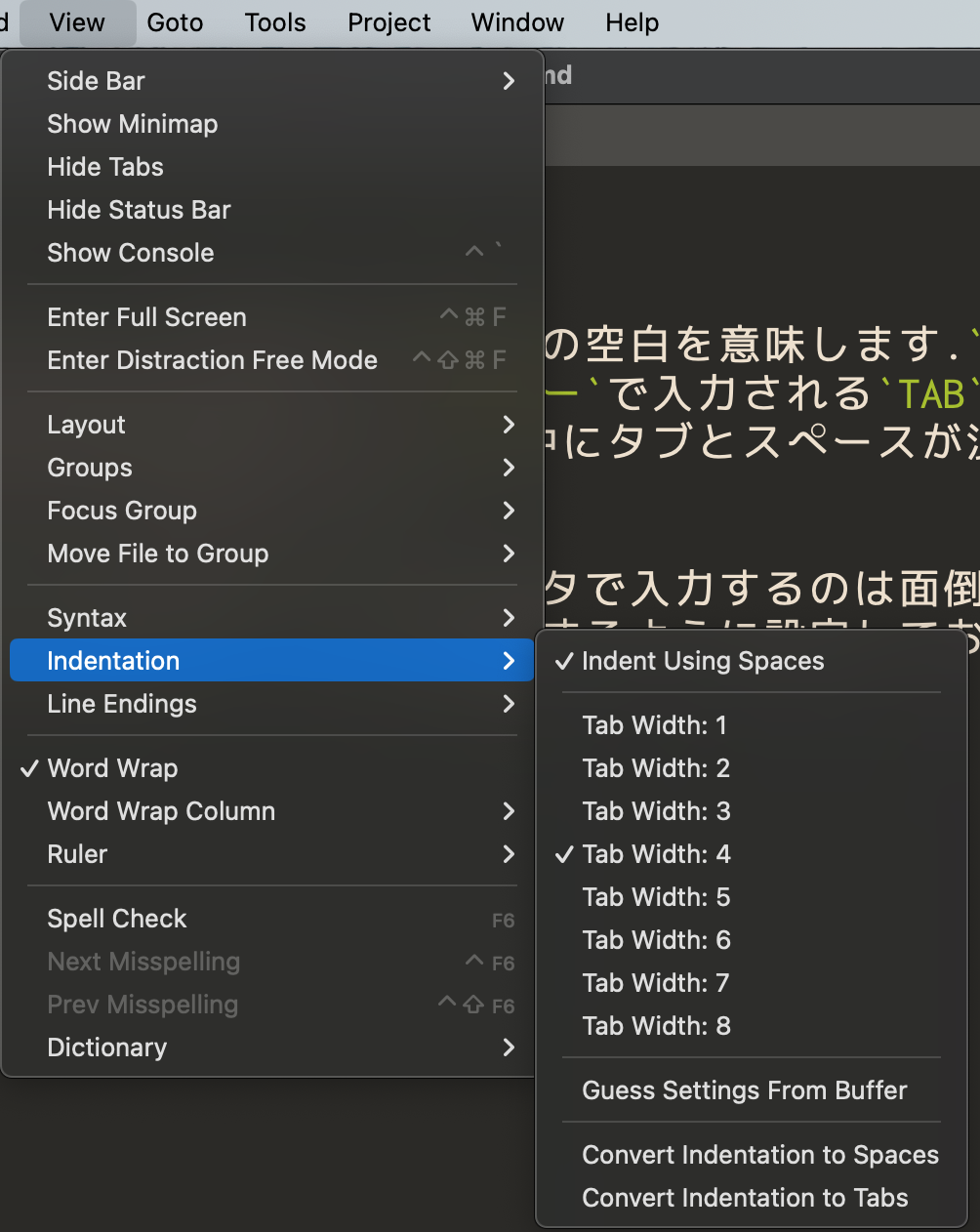 TAB to Spaces
